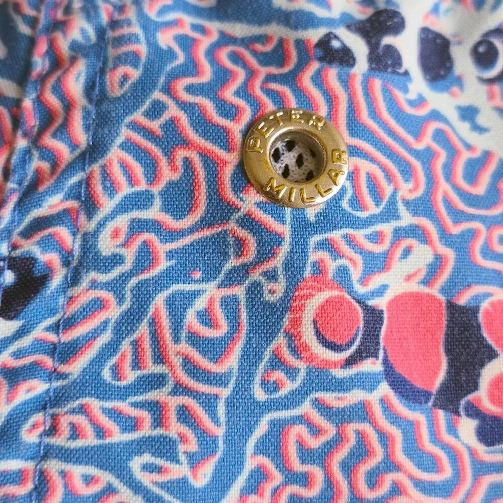 PETER MILLAR Men’s Colorful Clownfish Printed Swim Trunks Sz XL